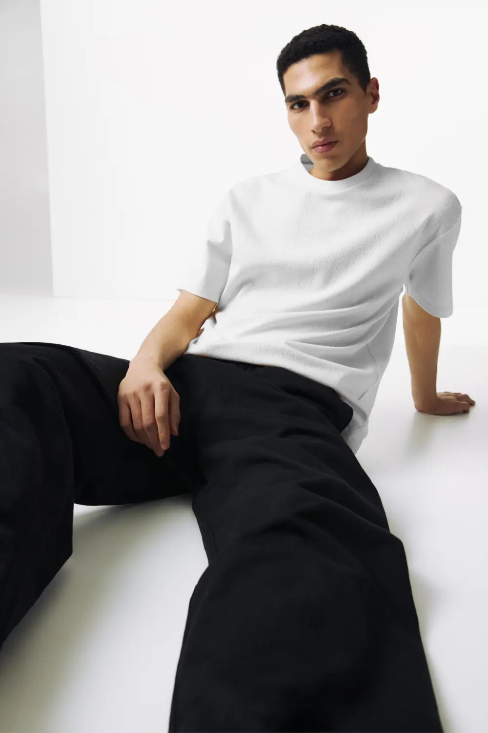 Textured T-shirt