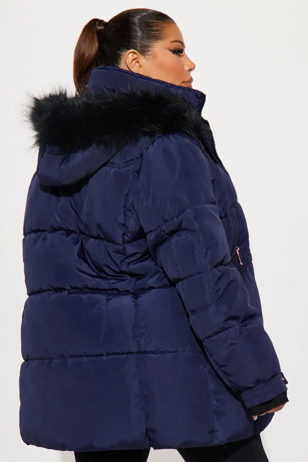 Cold Feelings Puffer Jacket - Navy