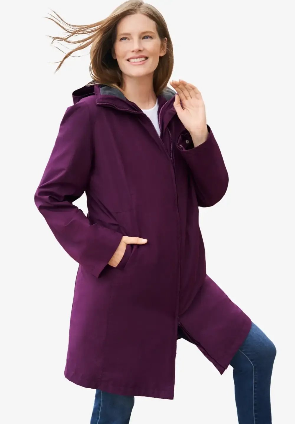3-in-1 Hooded Taslon® Jacket