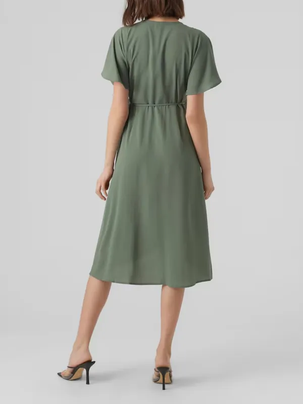 V-neck Casual Style Dress