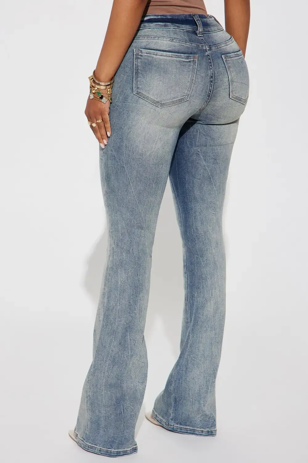 Travel Through Time Stretch Bootcut Jeans - Vintage Wash