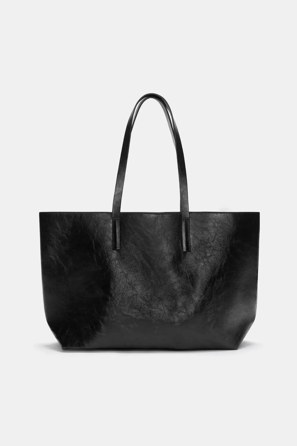 Bolso shopper efecto piel