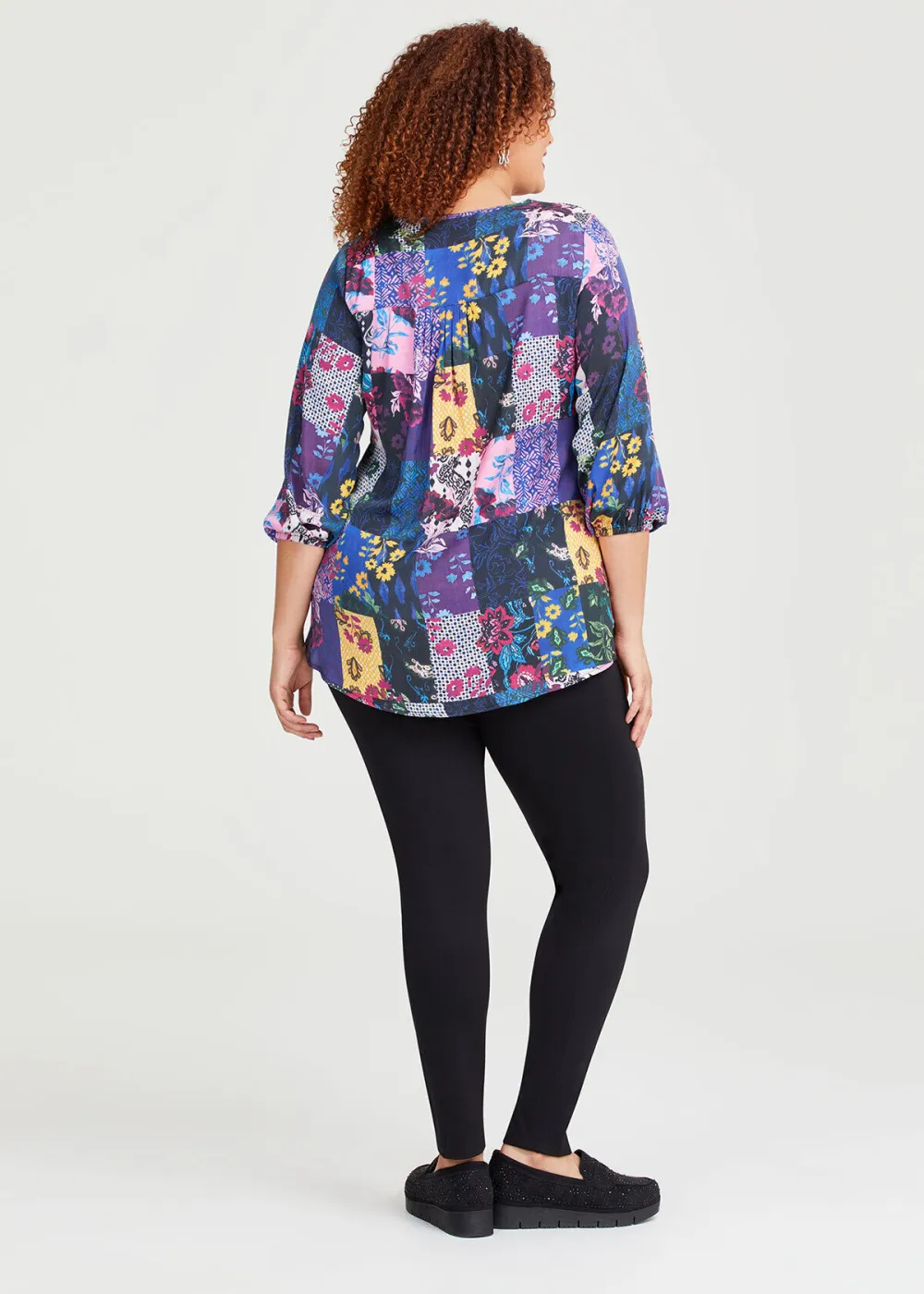 Fiore Mosaic Shirring Top