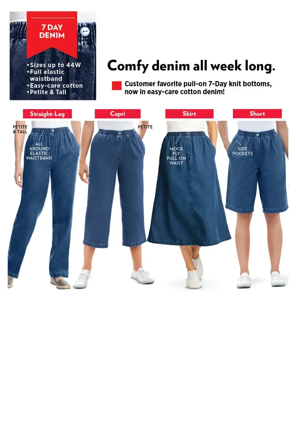7-Day Straight-Leg Denim Jean