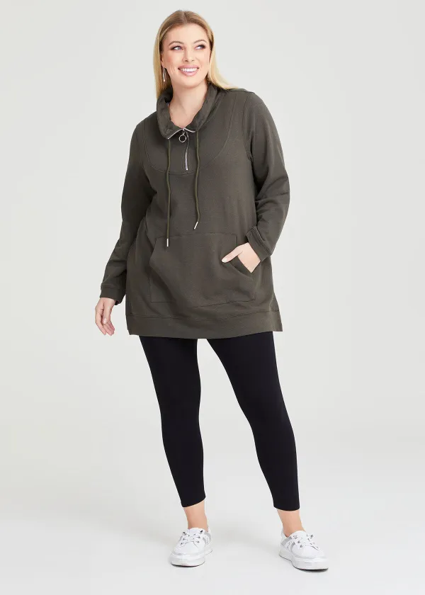 Funnel Neck Active Tunic