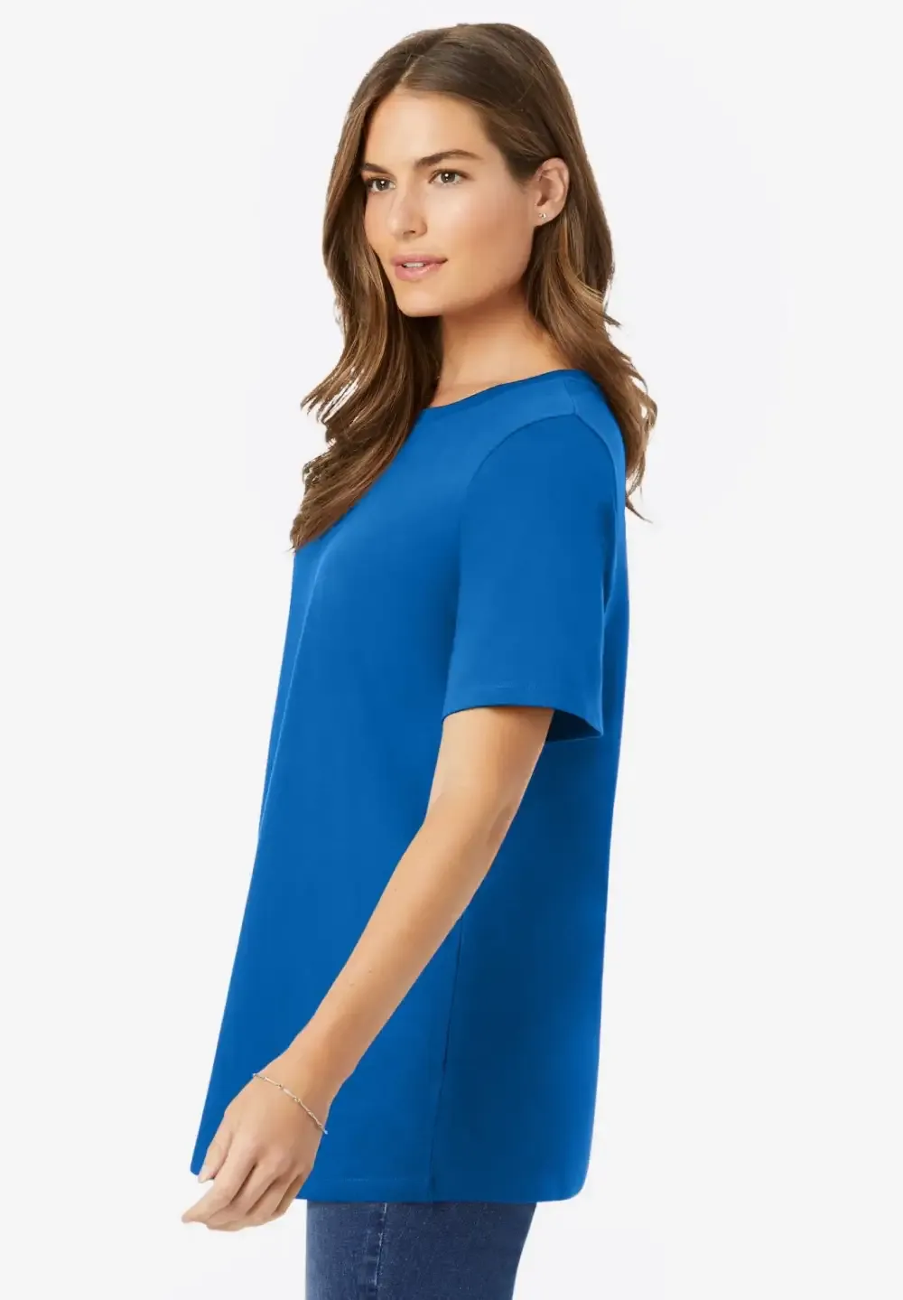Perfect Short-Sleeve Crewneck Tee