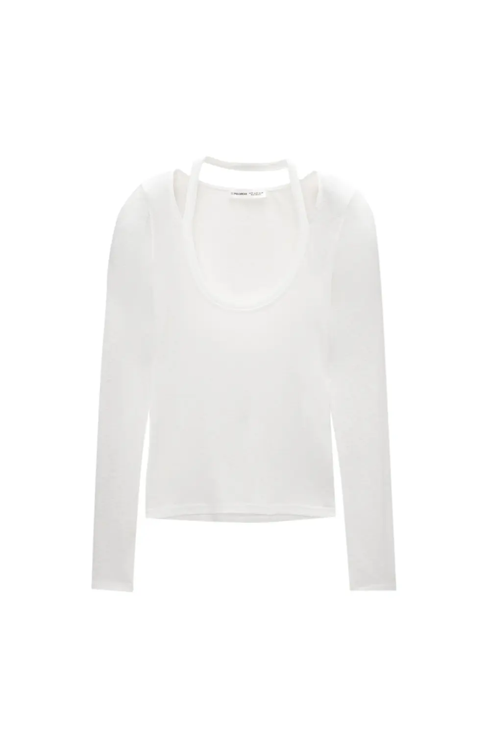 Double long sleeve strappy top