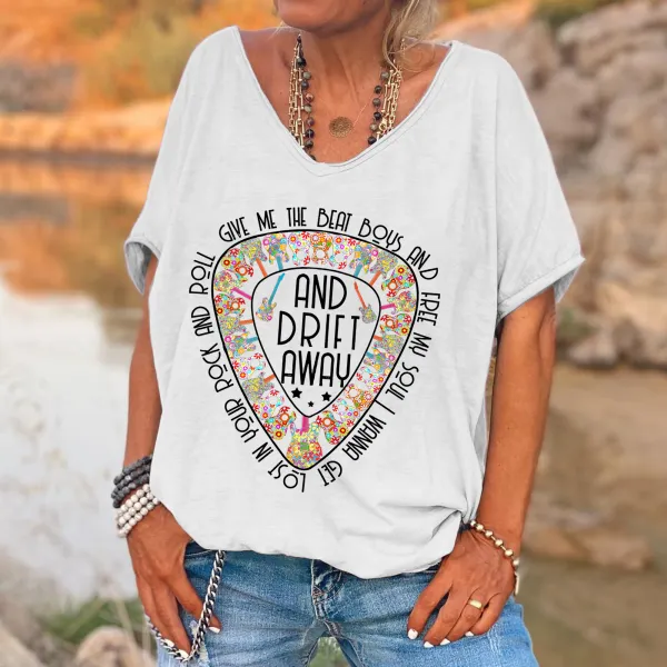 Give Me The Beat Boys And Free My Soul Printed Women's T-shirt