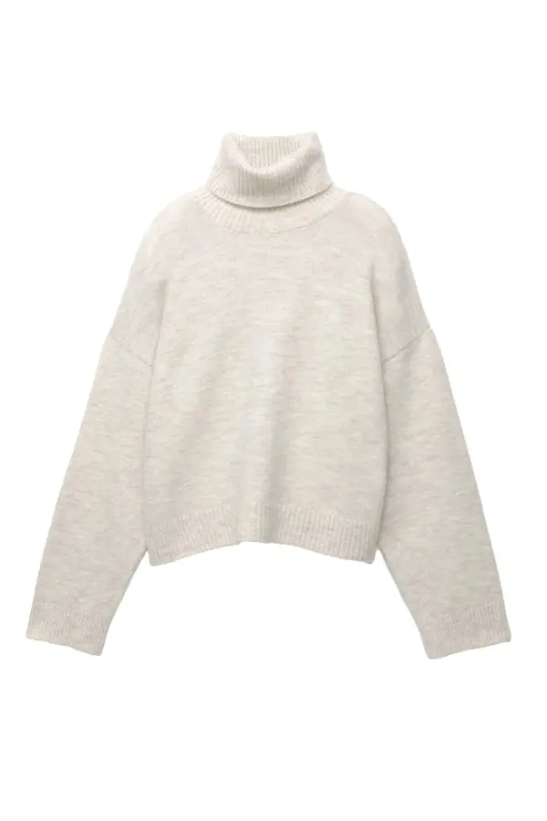 Jersey cuello alto soft touch