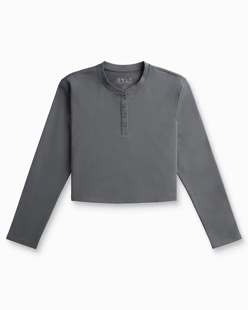 Lux Relaxed Henley Long Sleeve
