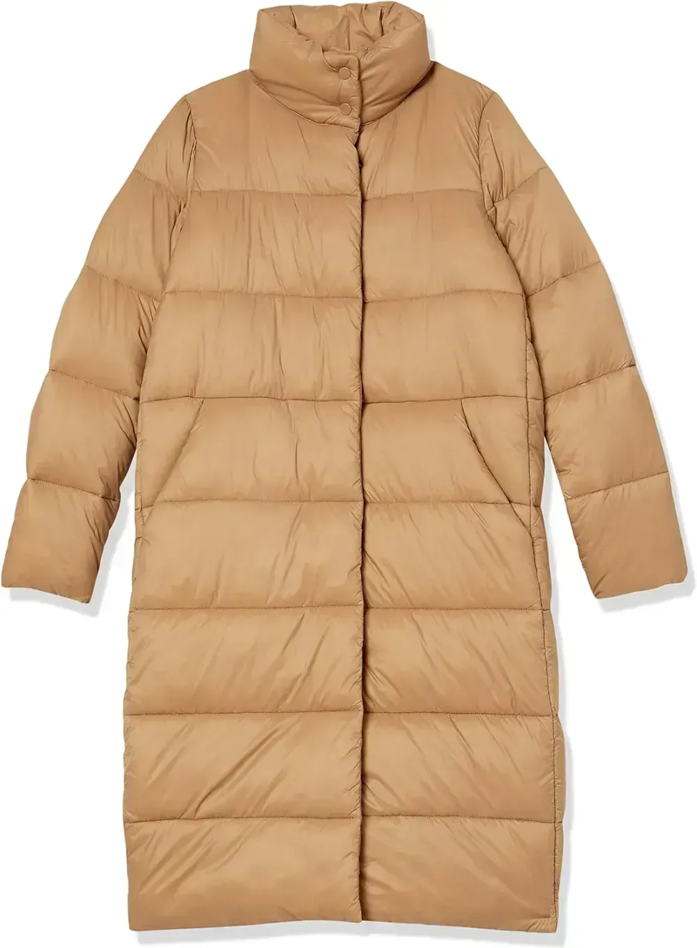 Women's Lightweight Water-Resistant Longer Length Cocoon Puffer Coat