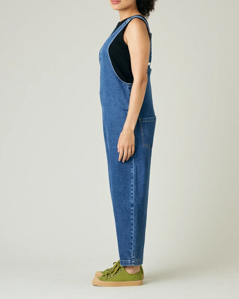 MID BLUE DENIM JUMPSUIT