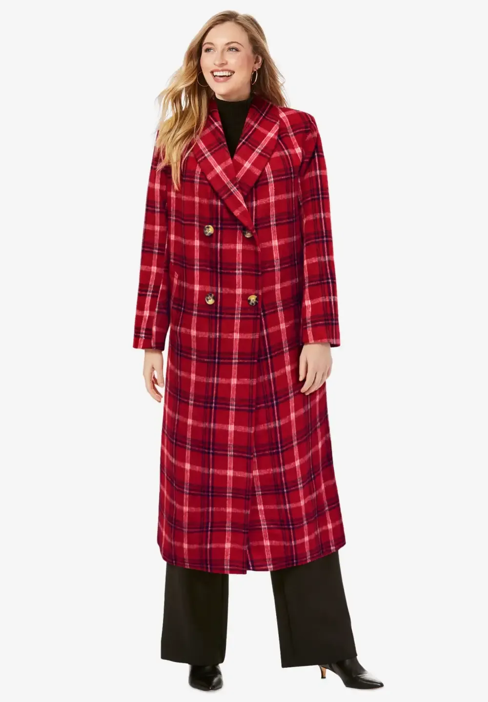 Long Shawl Collar Wool Coat