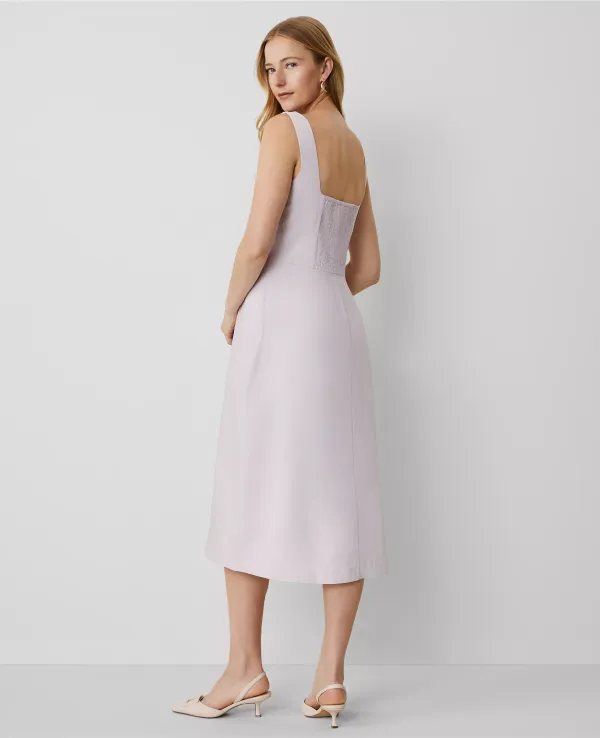 Square Neck Flare Dress