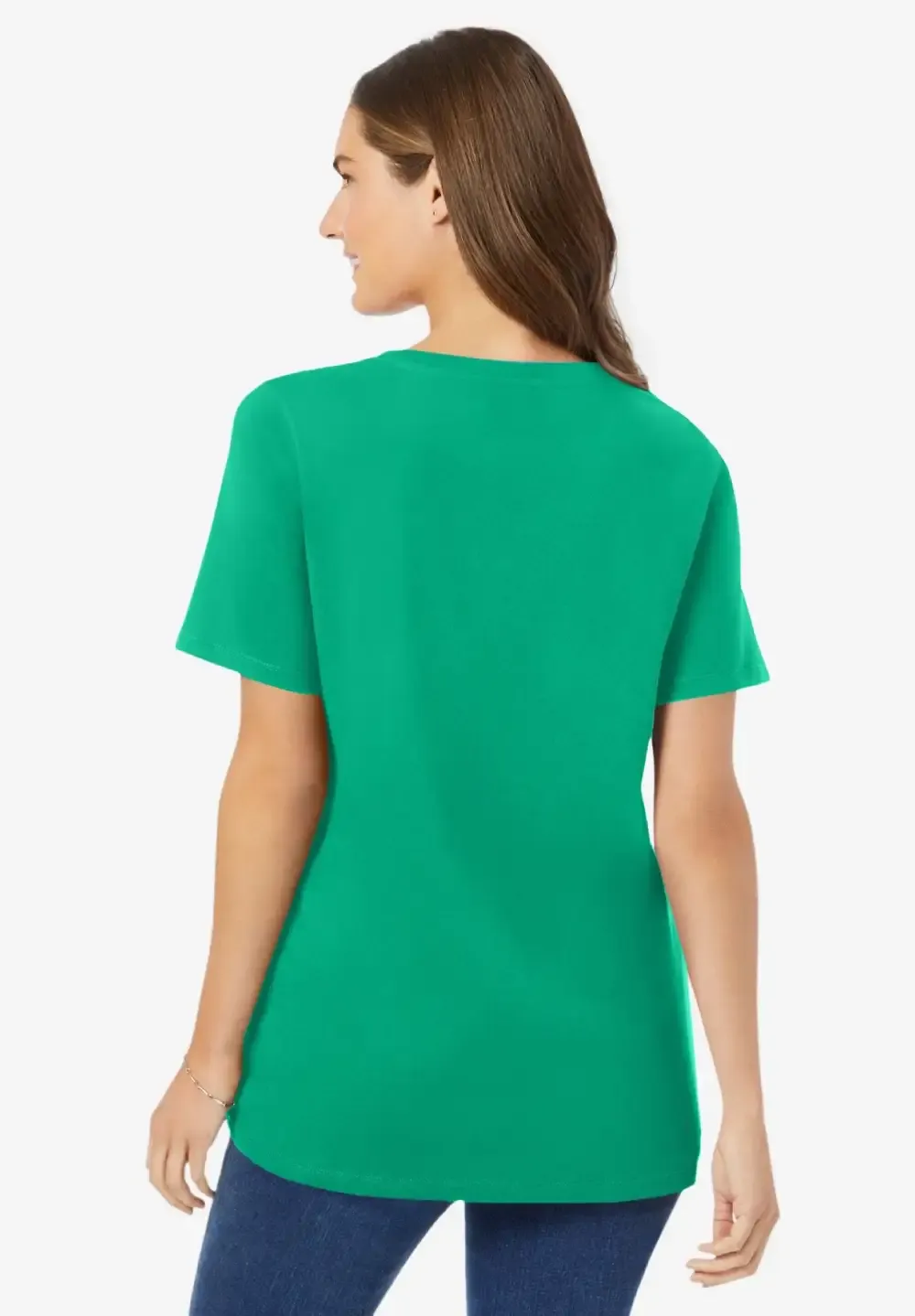 Perfect Short-Sleeve V-Neck Tee