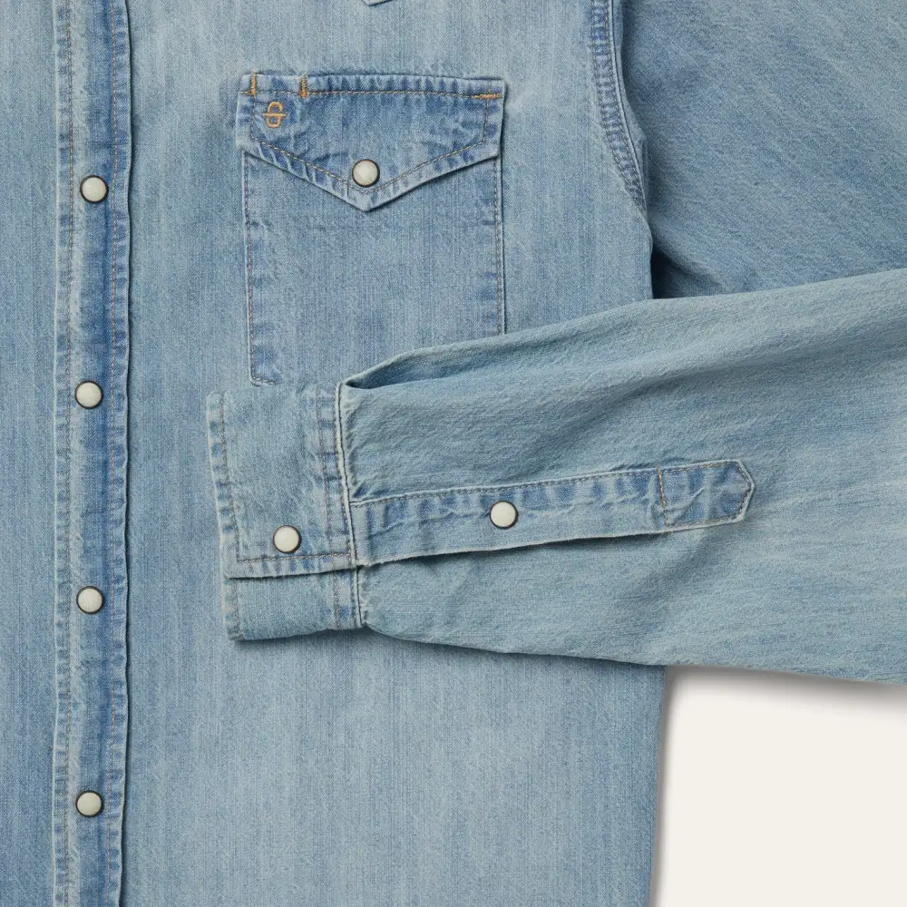 Long-Sleeved Denim Shirt