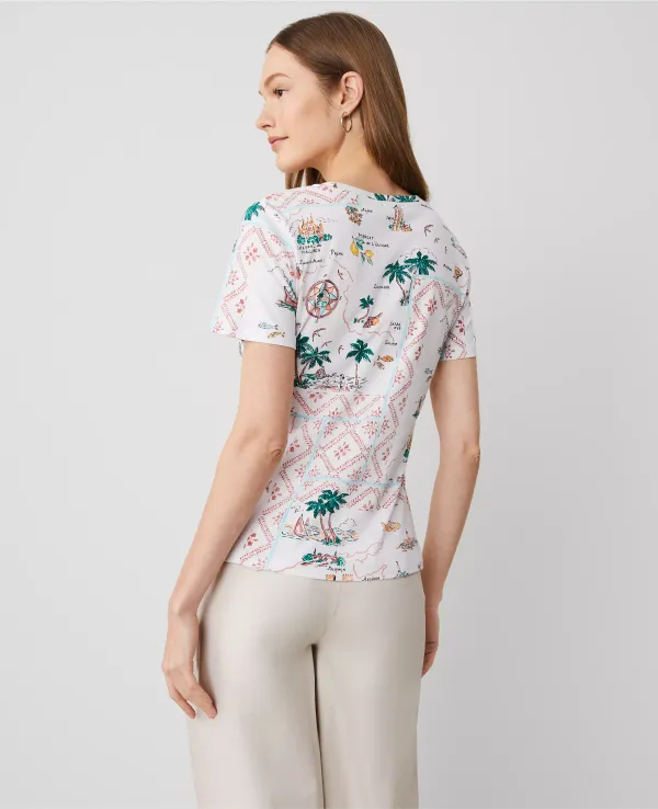 Map Print Tee