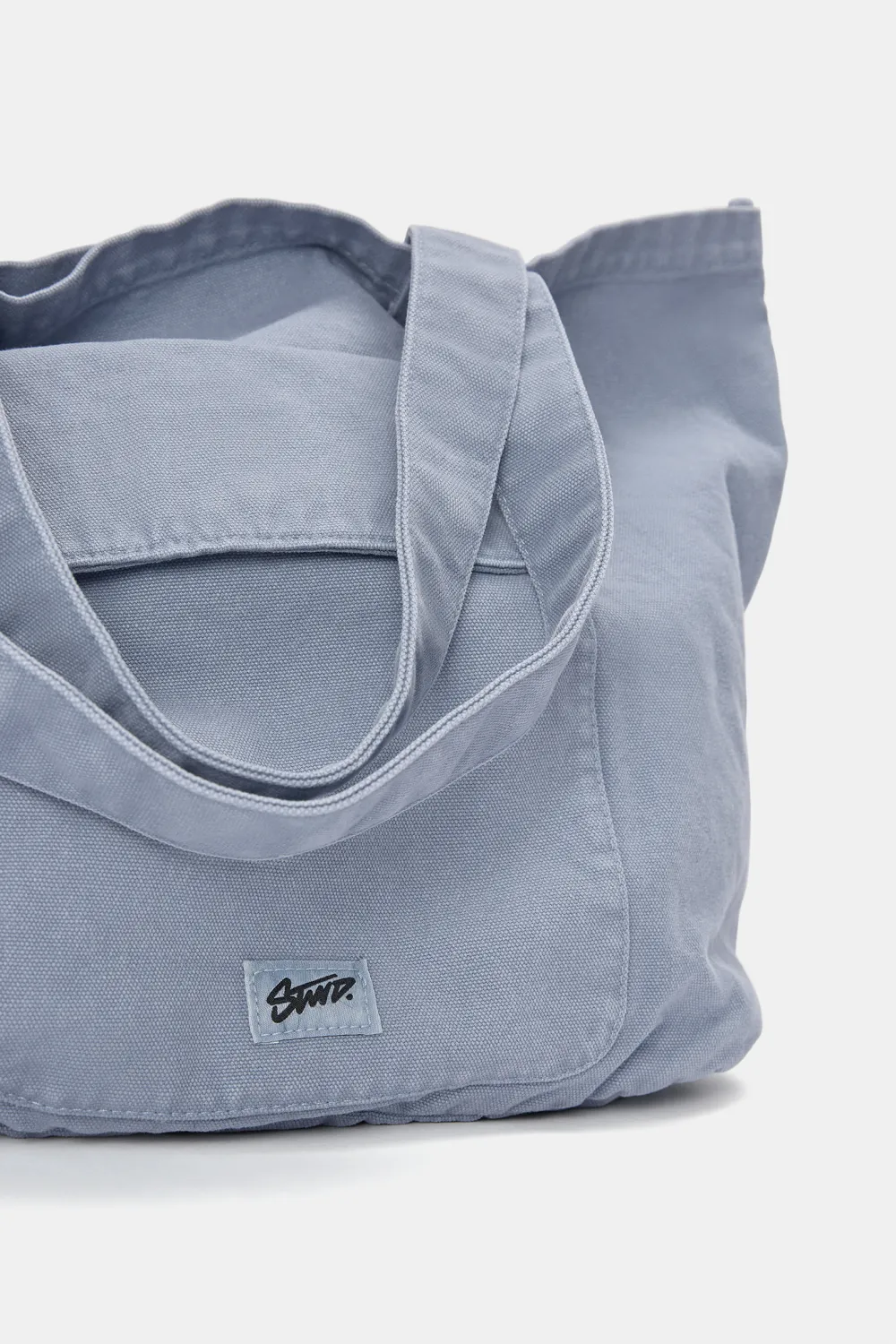 Bolso shopper canvas bolsillo