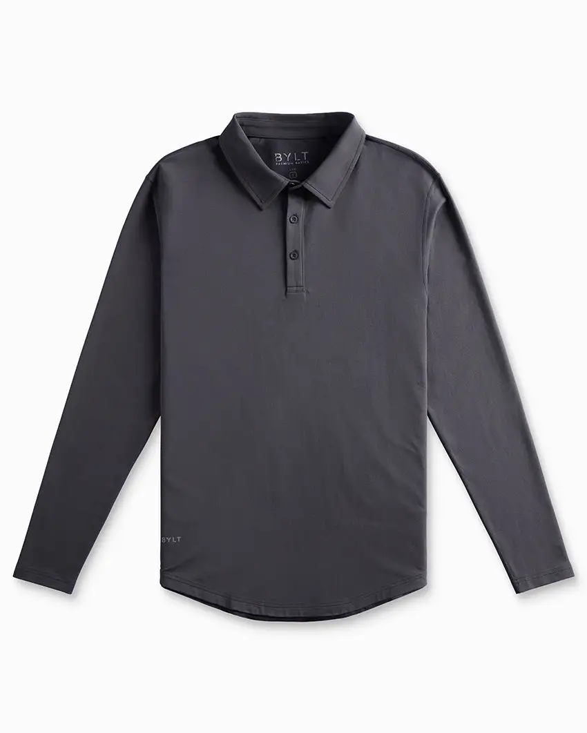 Drop-Cut Long Sleeve: Lux Polo