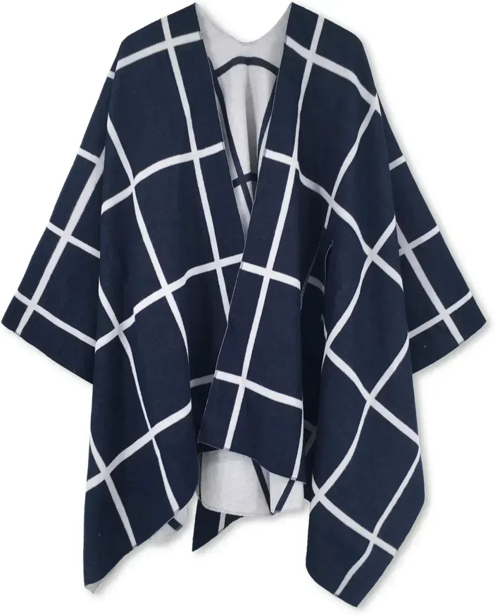 Women's Shawl Wrap Poncho Ruana Cape Open Front Cardigan Shawls for Fall Winter