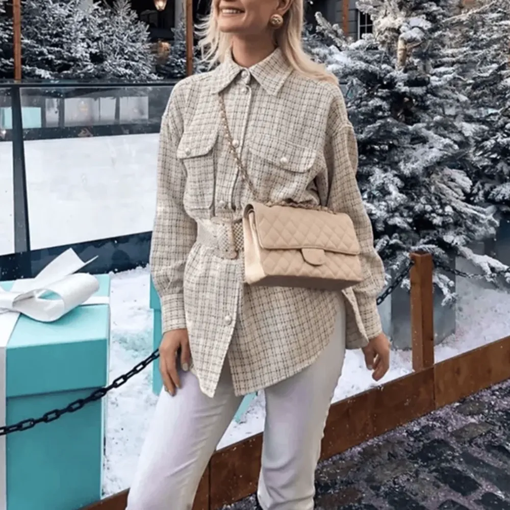 Oversized Vintage Plaid Shirt