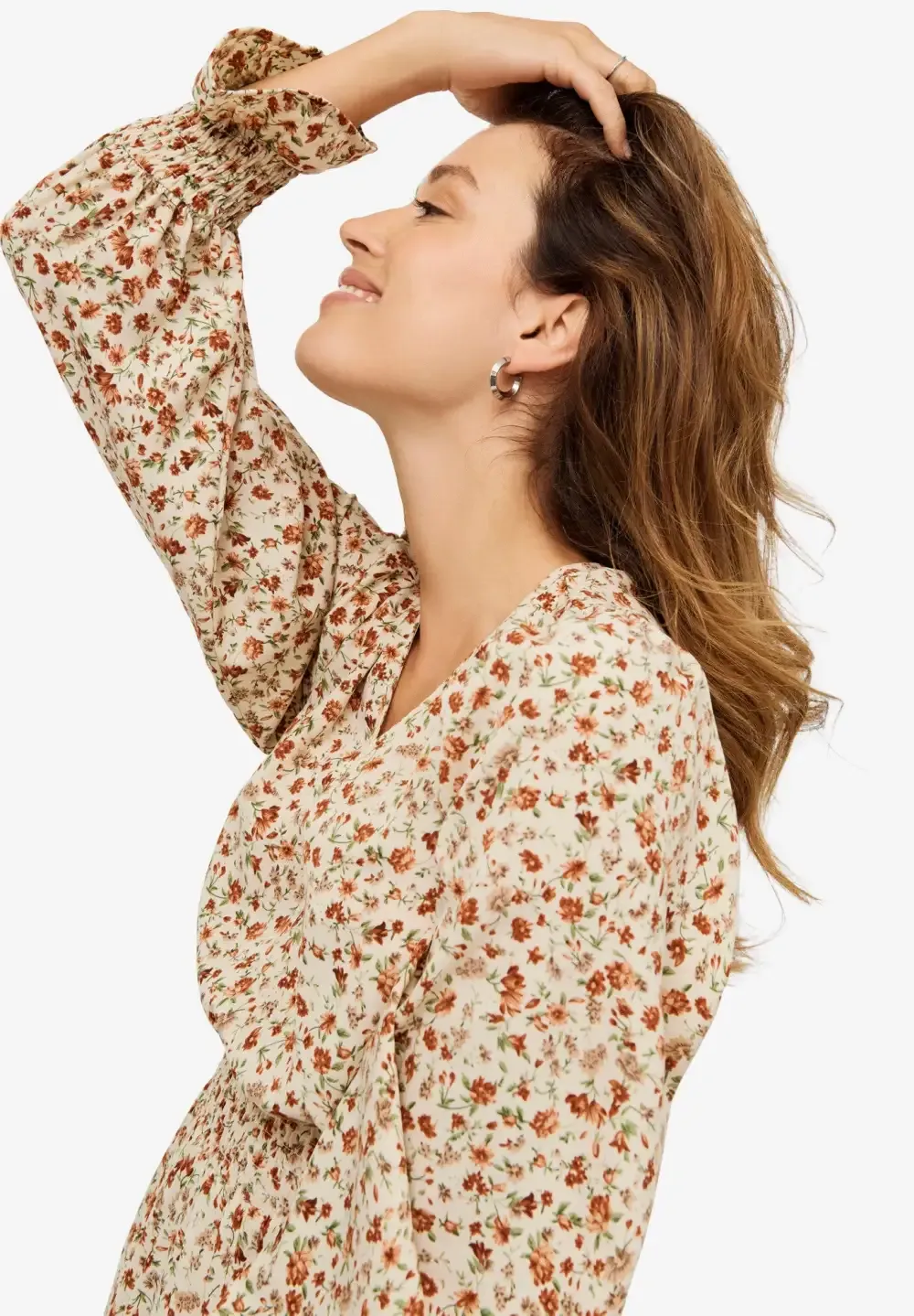 Smocked Waist Midi Dress