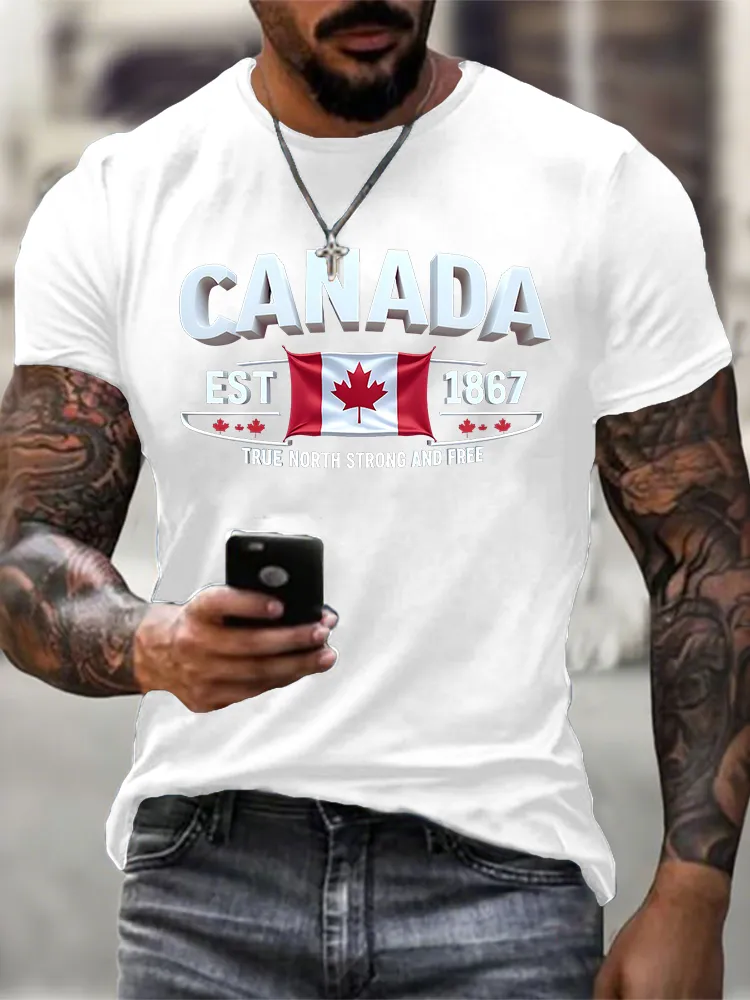 Men'S True North Strong And Free T-Shirt