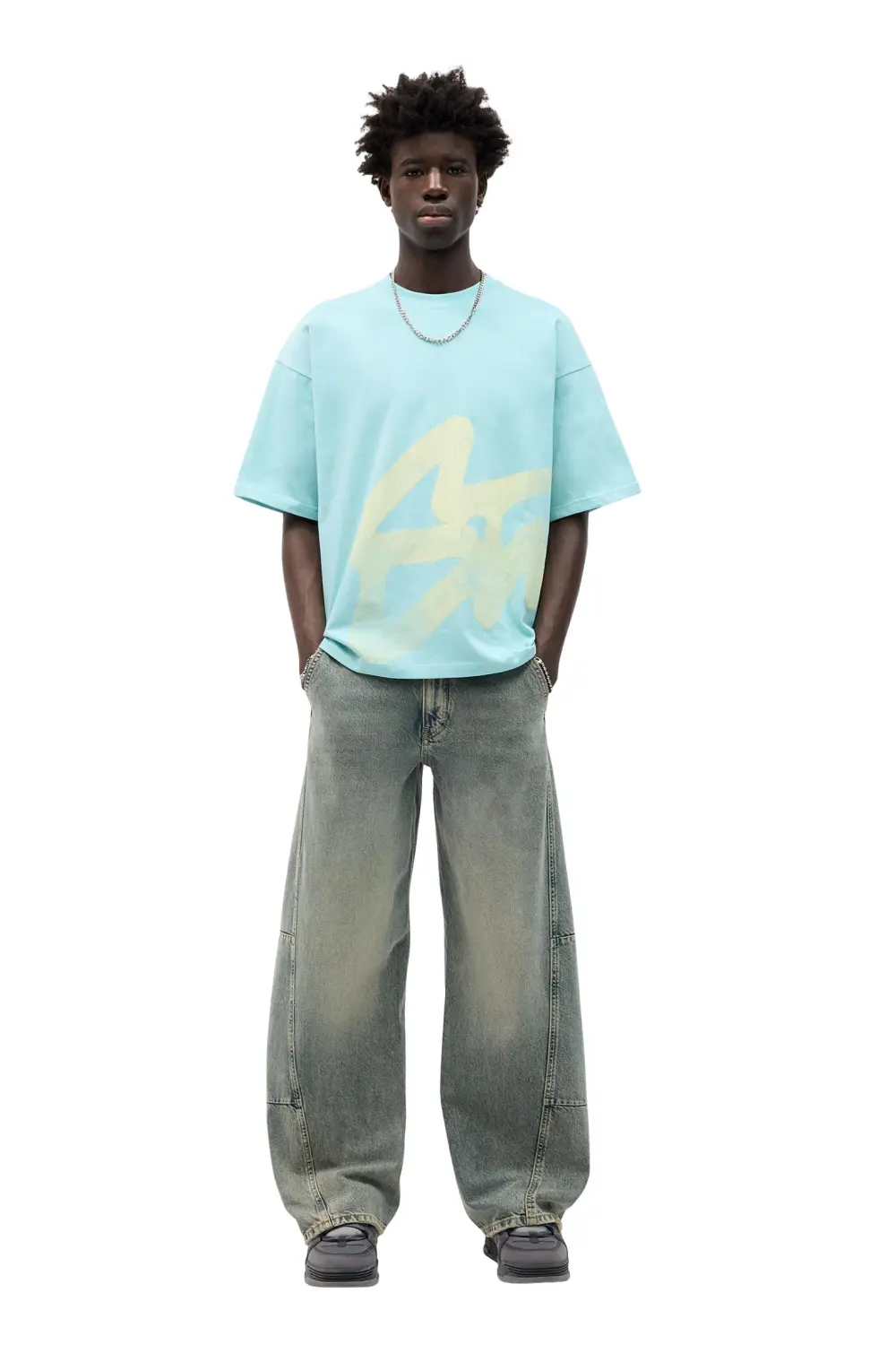 Short sleeve T-shirt with an STWD graphic