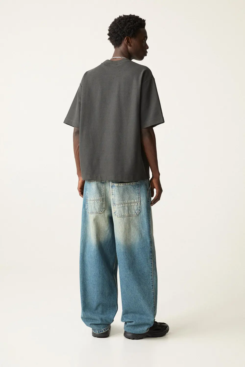 Textured short sleeve sweatshirt