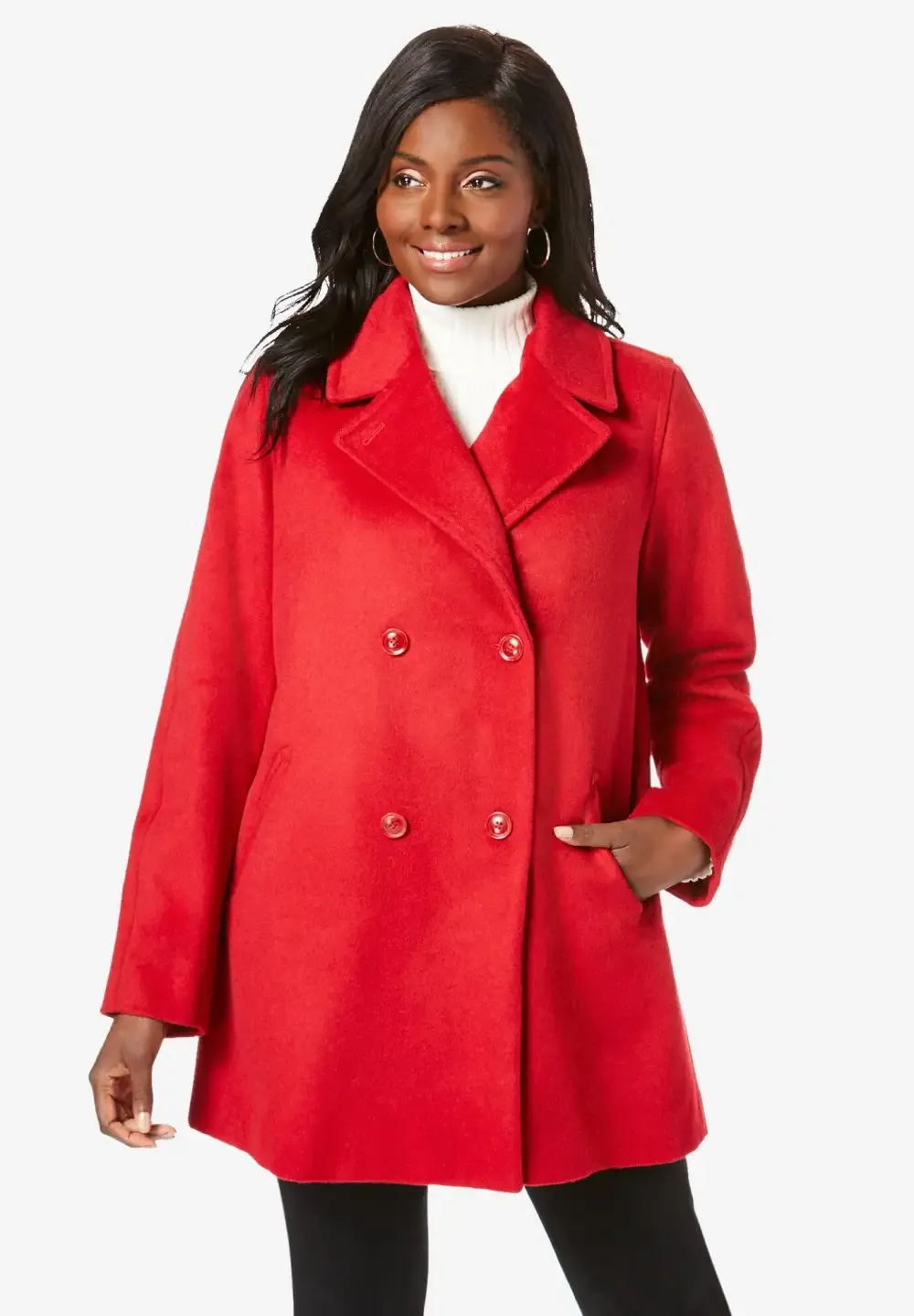 A-Line Wool Peacoat