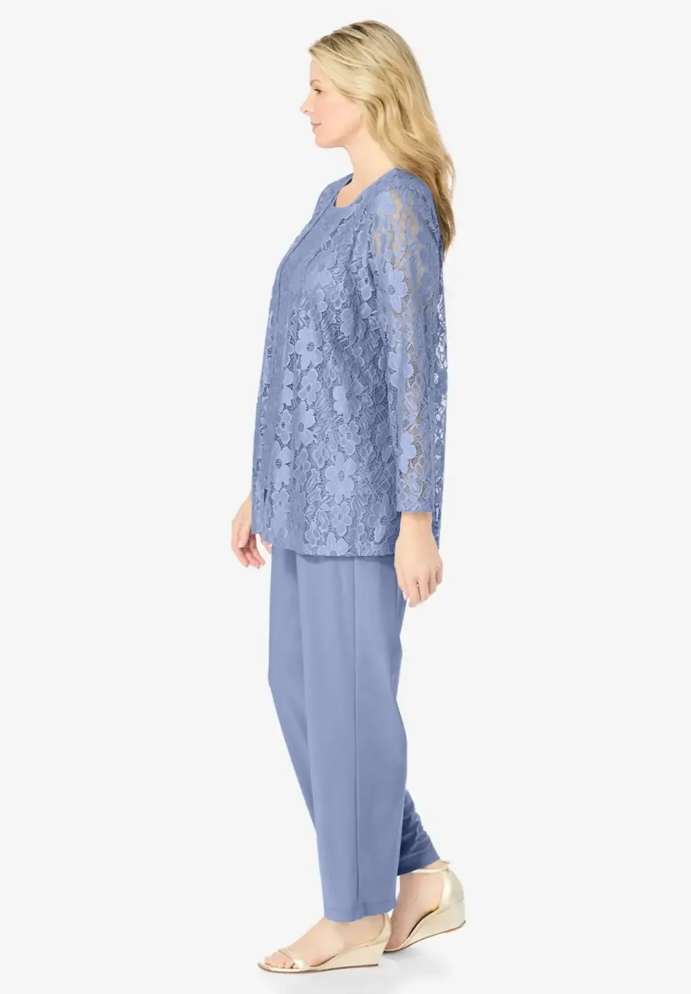 3-piece Lace Jacket/Tank/Pant Set