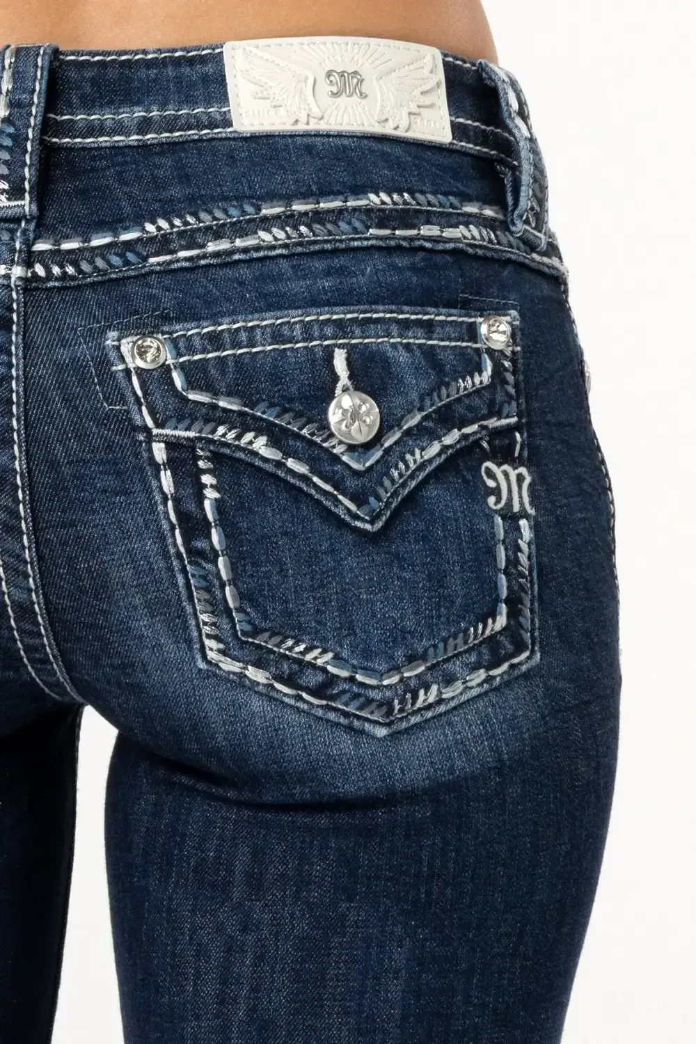 Indi Stitched Bootcut Jeans