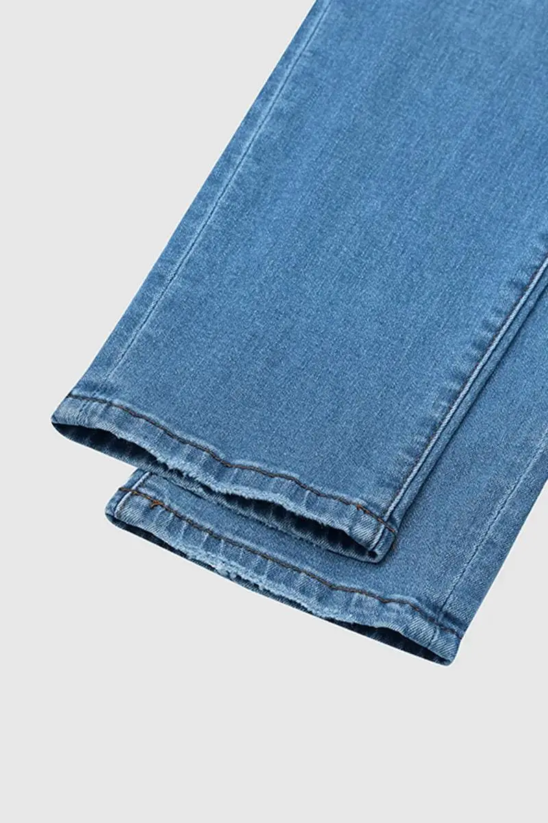 Wash Cut Out Button Fly Mid Waist Skinny Jeans