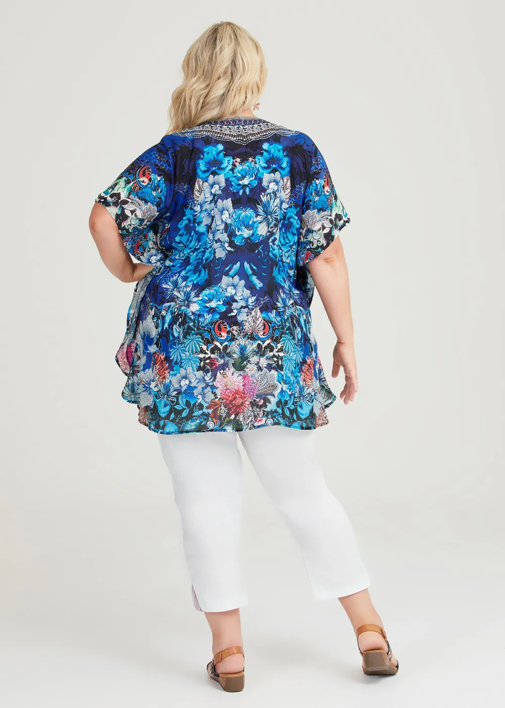 Natural Blue Jewels Kaftan