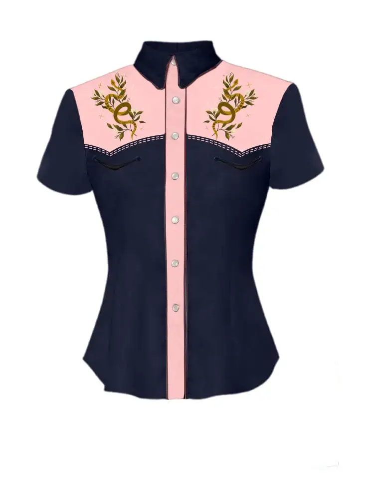 Flowers And Snakes Printed Elements Shirt