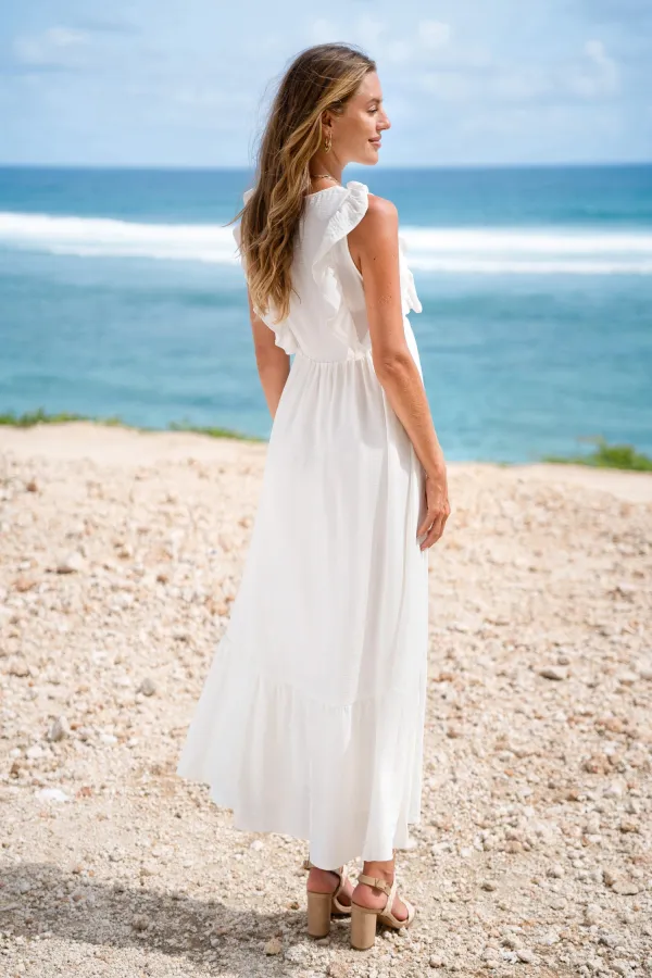 Celestial Dream White Maxi Dress