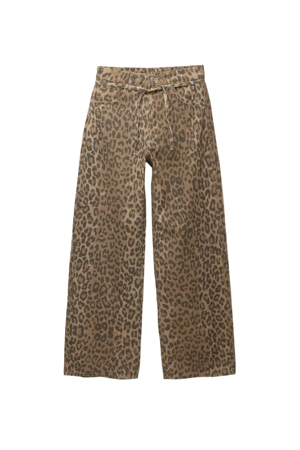 Jeans leopardo cinturón
