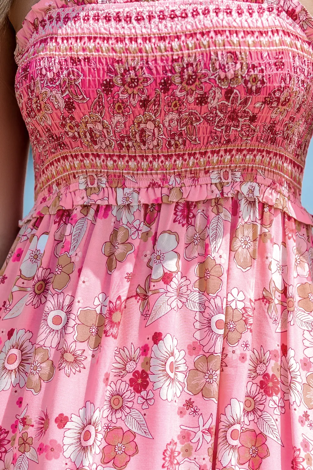 Spring Blooms Floral Maxi Dress