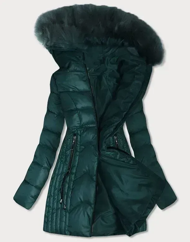 Dark green ladies winter jacket