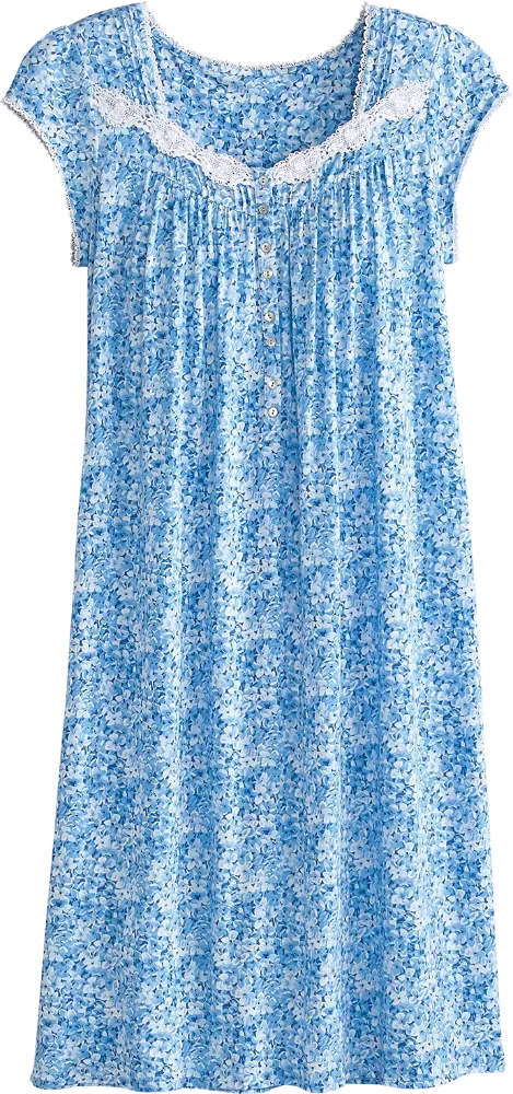 Eileen West Lilac Blossom Cotton and Modal Nightgown