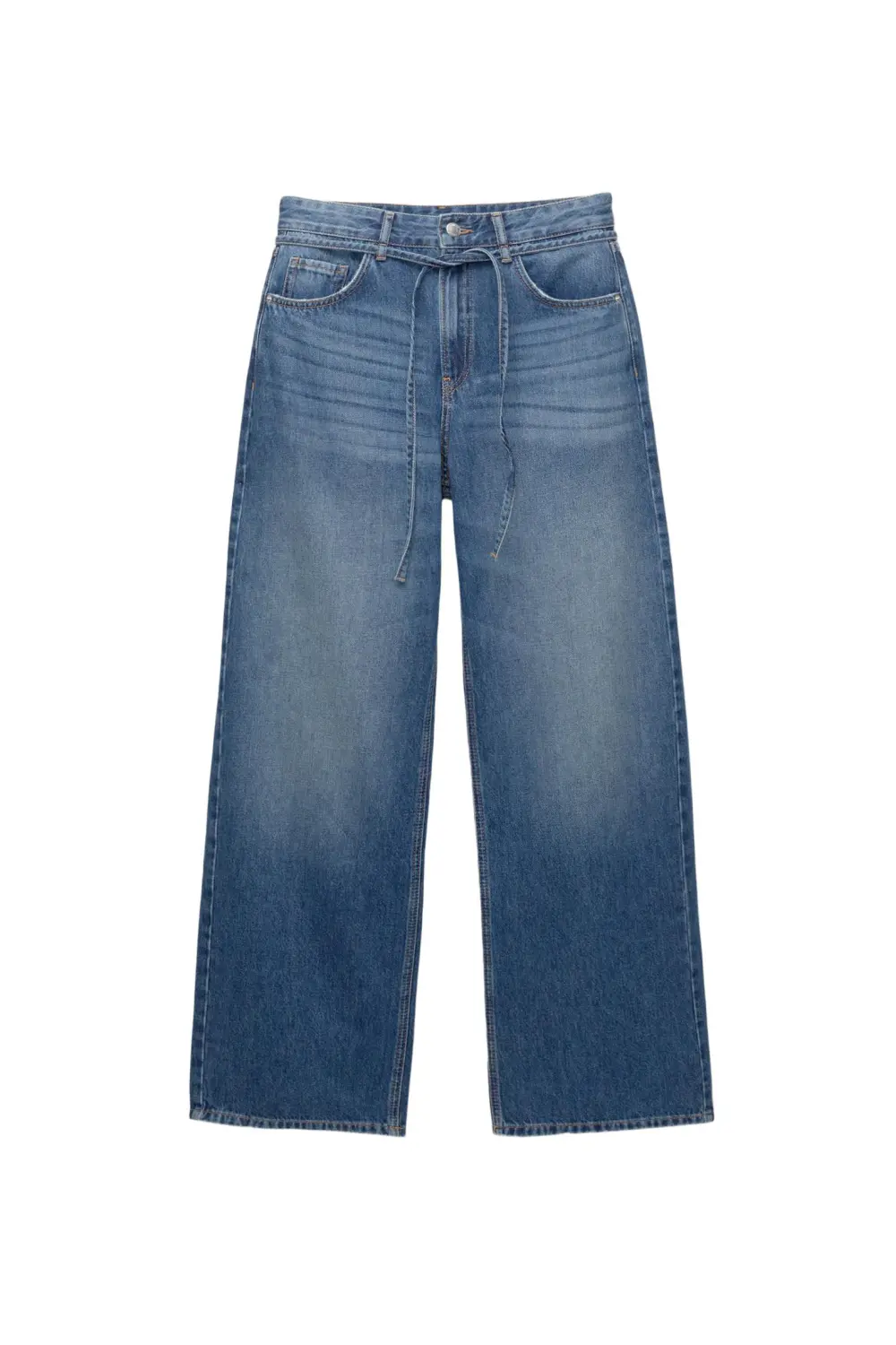 Jeans baggy cordón
