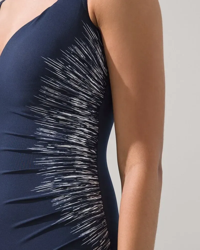 Miraclesuit Silver Shore Temptress Swimsuit Midnight/Silver