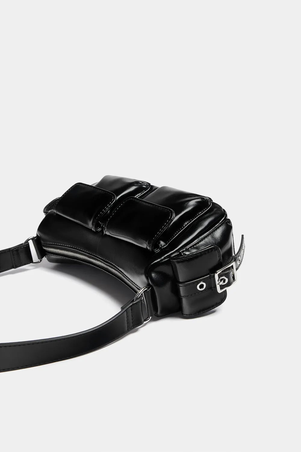 Bolso de hombro multibolsillos