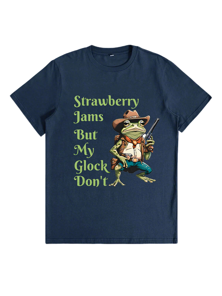 Frog Print Casual Style T-Shirt
