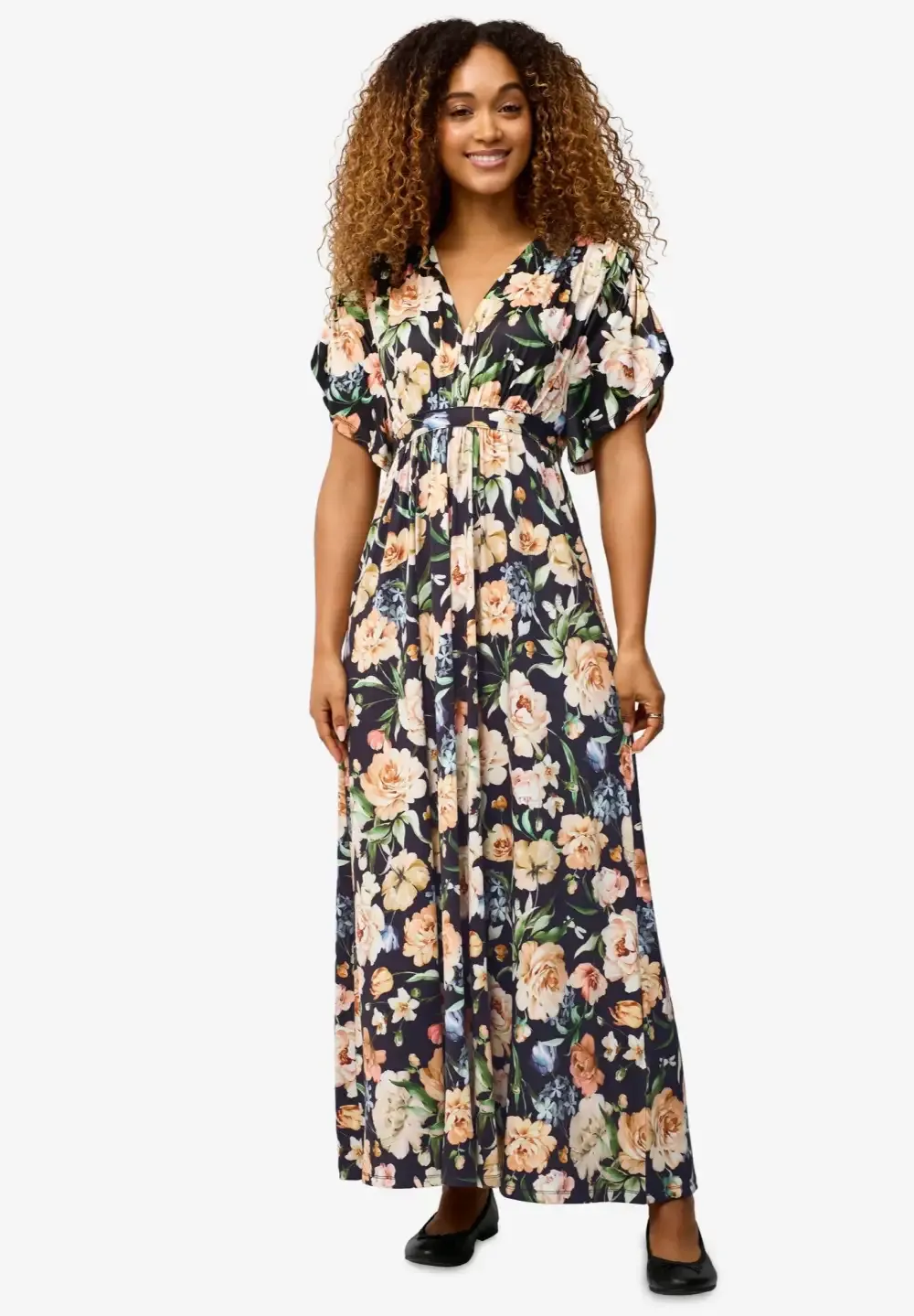 Knit Tie-Back Maxi