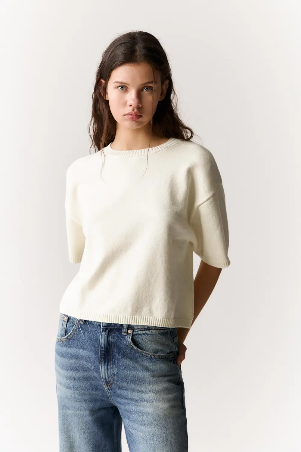 Jersey oversize manga corta