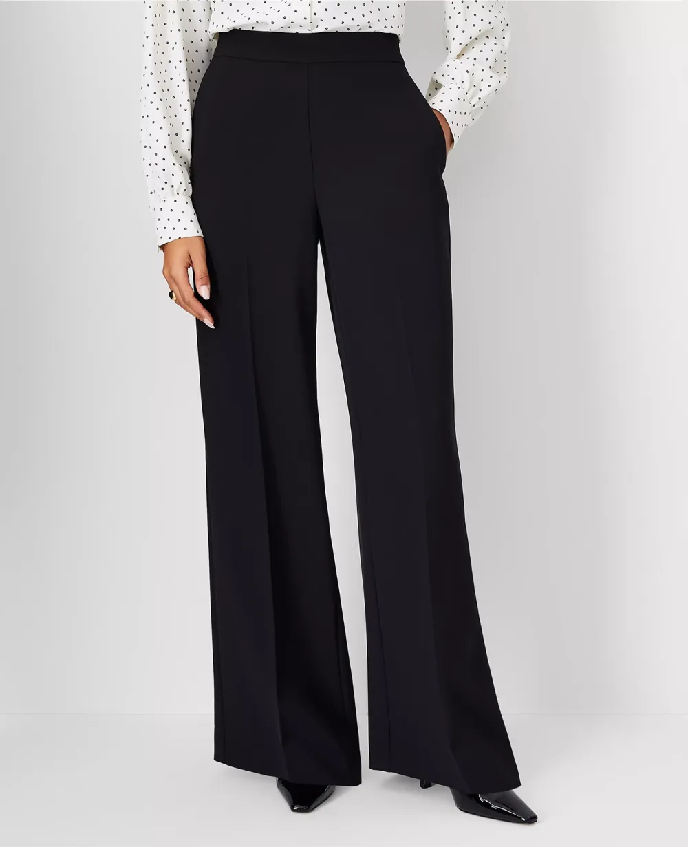 The Wide Leg Pant In Fluid Crepe
