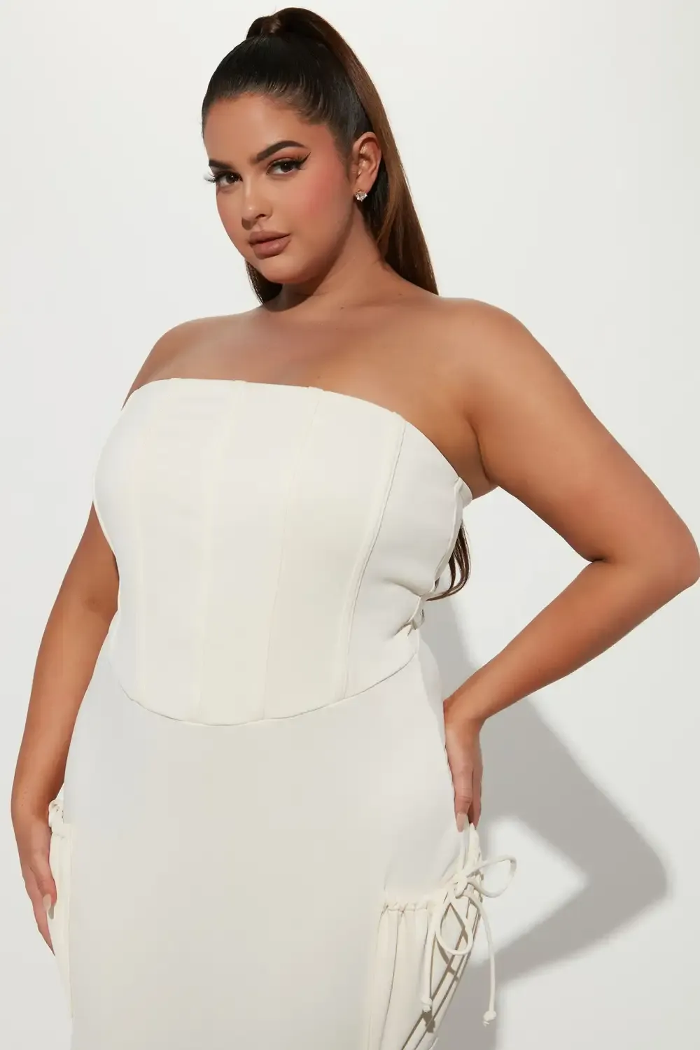 Good Reputation Cargo Midi Dress - Cream