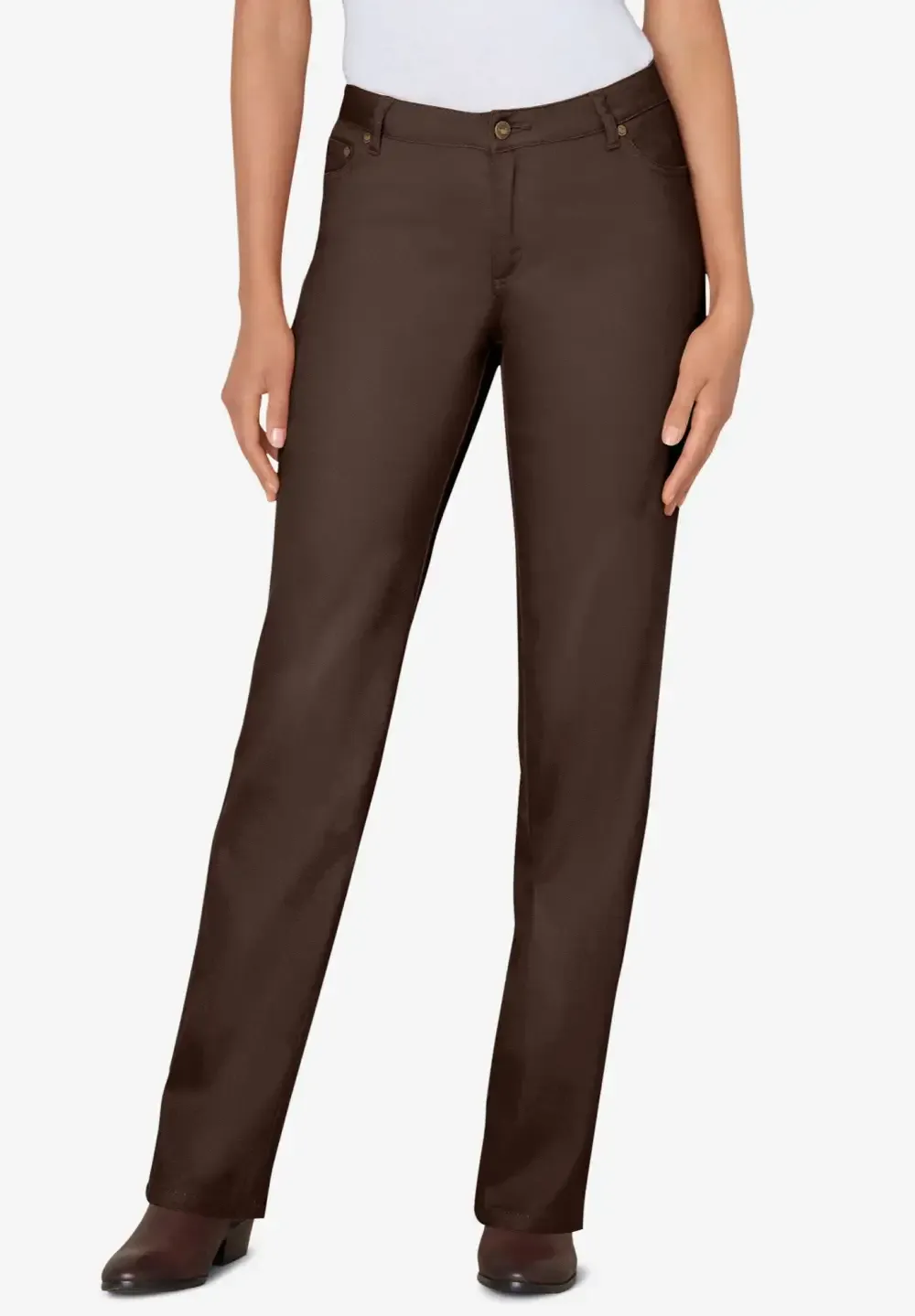 Straight-Leg Stretch Denim Jean