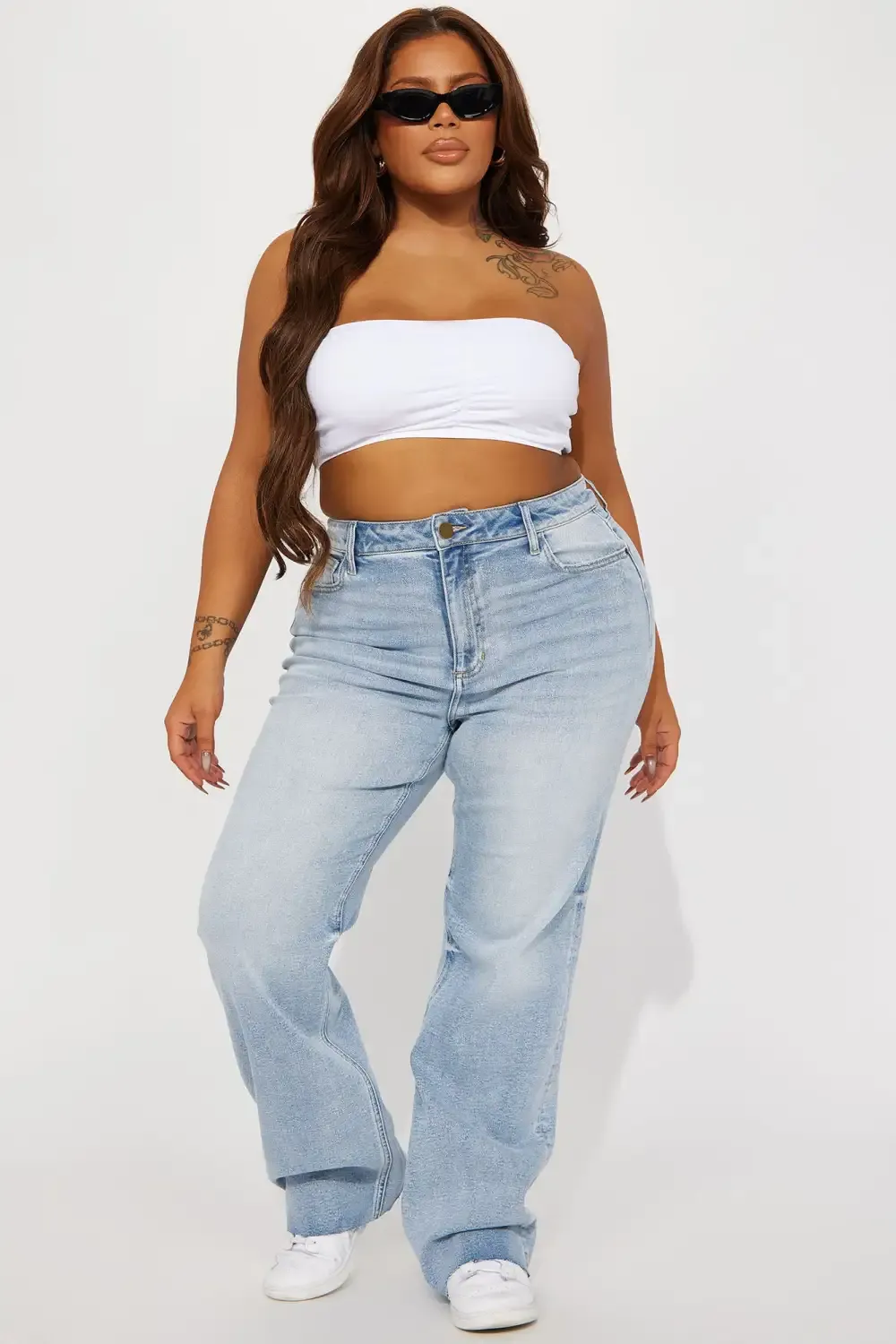 Tough Love Stretch Straight Leg Jean - Light Wash